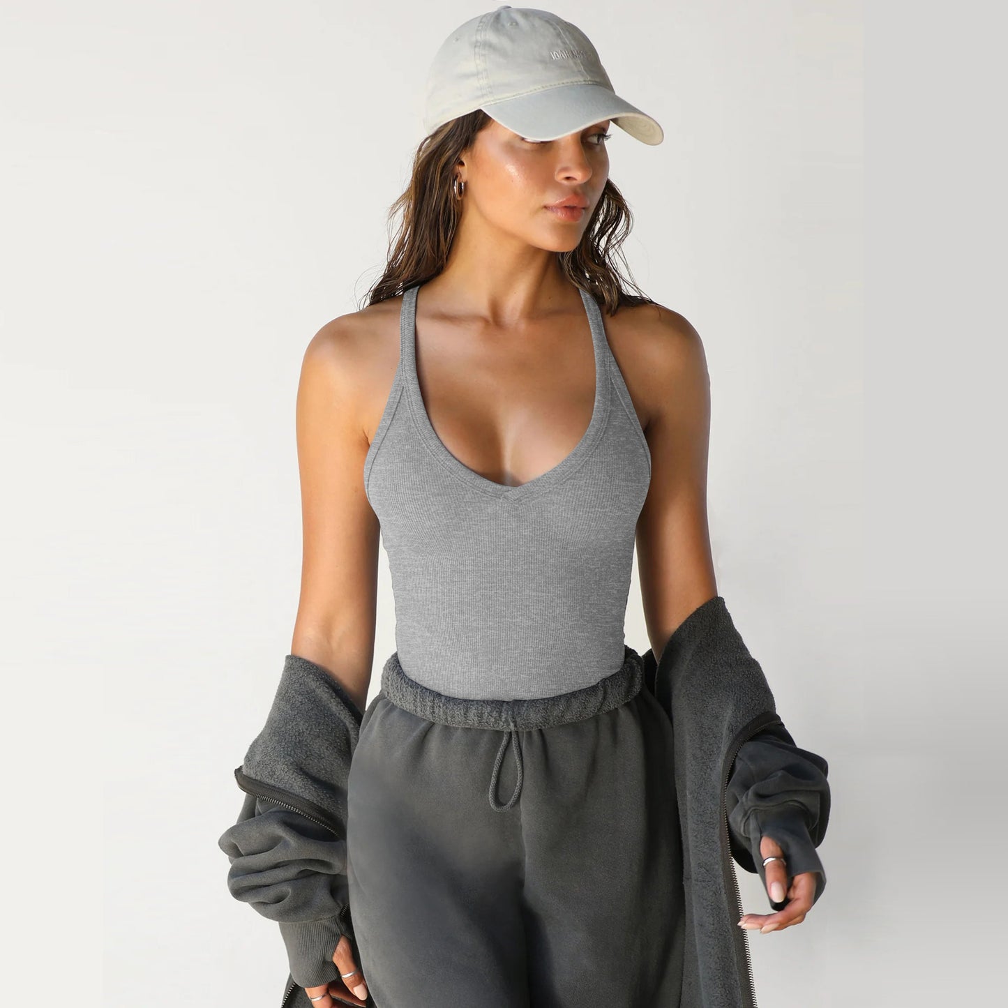 Spring Knitted Vest Sexy Slim Top